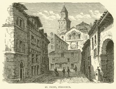 St. Front, Périgueux (Gravur) von English School