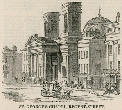 St. Georges Kapelle, Regent Street, London von English School