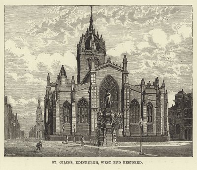 St. Giles, Edinburgh, Westende restauriert von English School