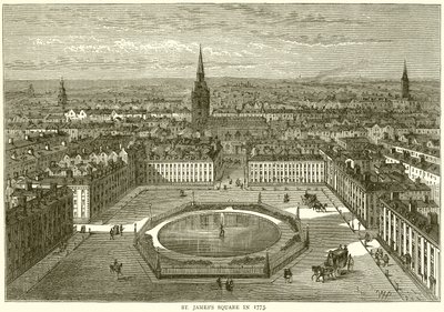 St. Jamess Square im Jahr 1773 von English School