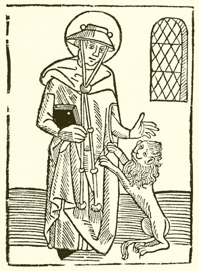 St. Hieronymus und sein Löwe von English School