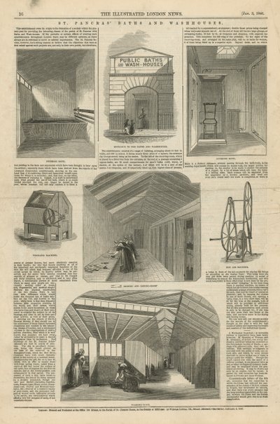 St Pancras Bäder und Waschhäuser von English School