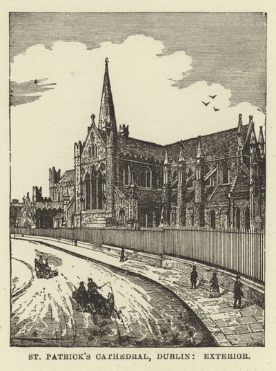 Kathedrale von St. Patrick, Dublin, Außenansicht von English School