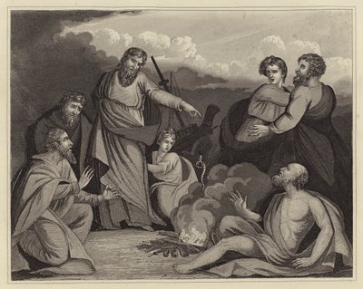 St Paul schüttelt die Viper von seiner Hand von English School