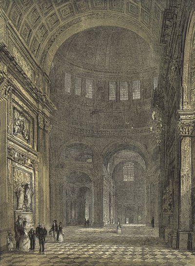 St. Pauls Kathedrale, Inneres der Kuppel, Blick zum nördlichen Querschiff von English School