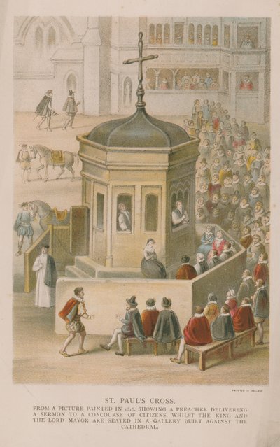 St. Pauls Kreuz aus einem Bild von 1616 von English School