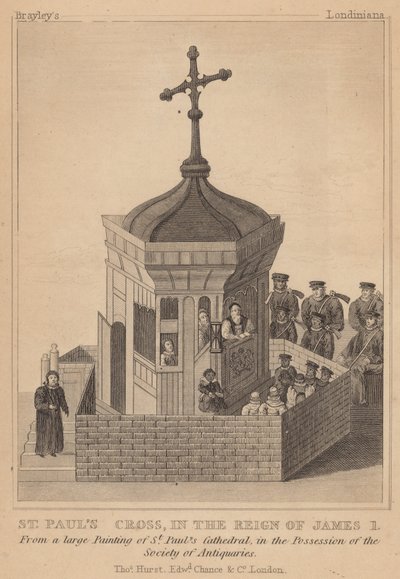 St. Pauls Kreuz, zur Zeit von König James I. von English School