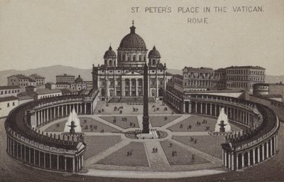 Petersplatz, Vatikanstadt, Rom, Italien von English School