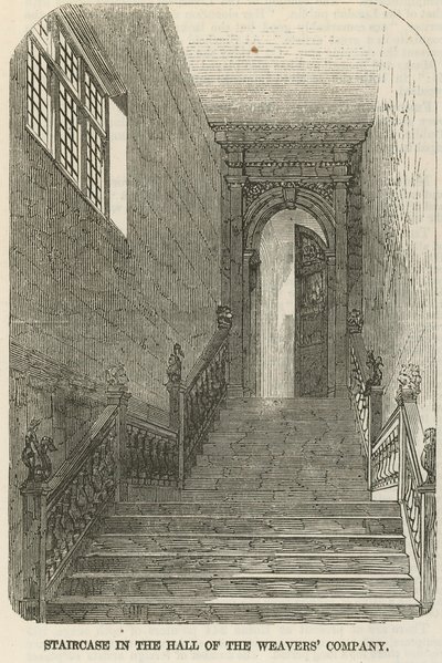 Treppe in der Halle der Weavers Company von English School