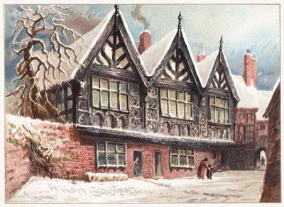Stanley Palace, Chester, Weihnachtskarte von English School