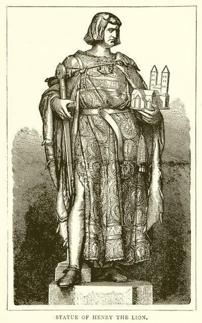 Statue von Heinrich dem Löwen von English School
