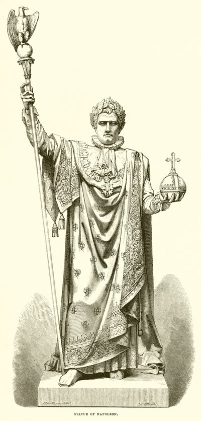 Statue von Napoleon von English School