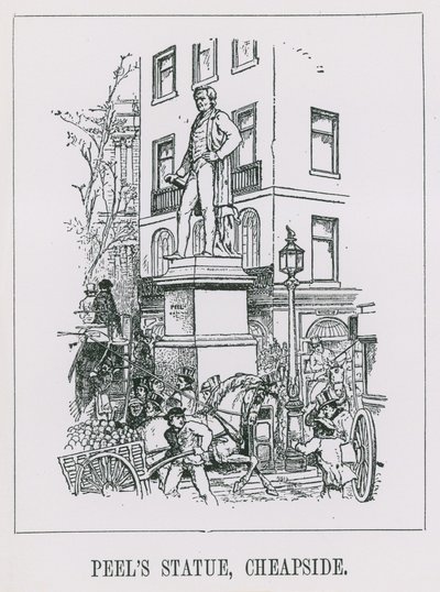 Statue von Peel von English School