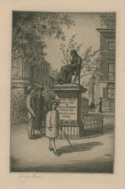 Statue von Thomas Carlyle von English School