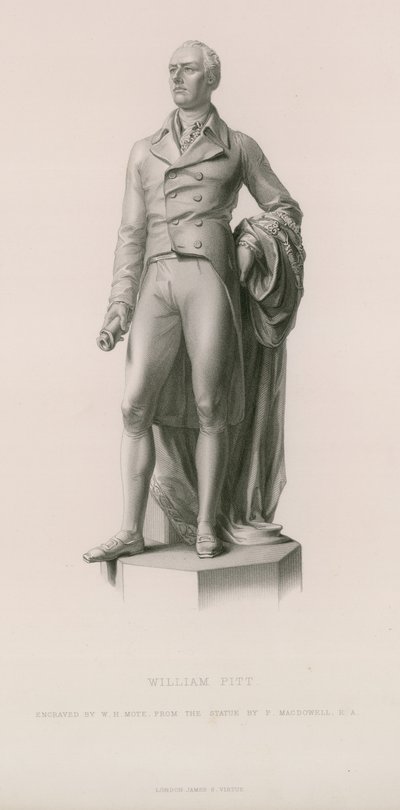 Statue von William Pitt von English School