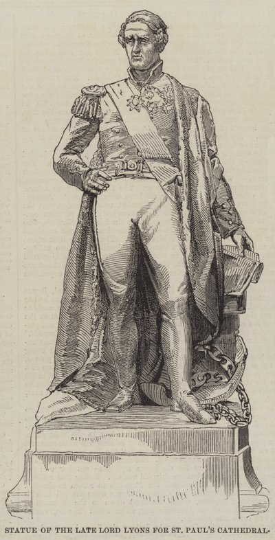 Statue des verstorbenen Lord Lyons für die St. Paul