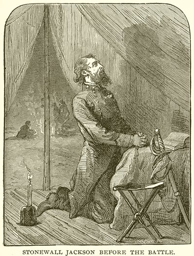 Stonewall Jackson vor der Schlacht von English School