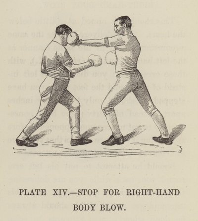 Rechter Körpertreffer (Stich) von English School