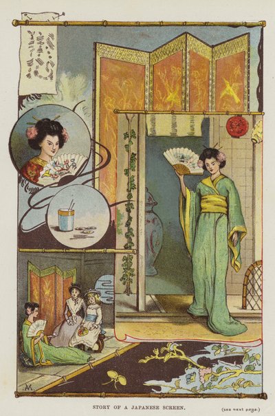Geschichte eines japanischen Schirms von English School