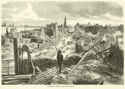 Straßburg nach der Kapitulation, September 1870 von English School