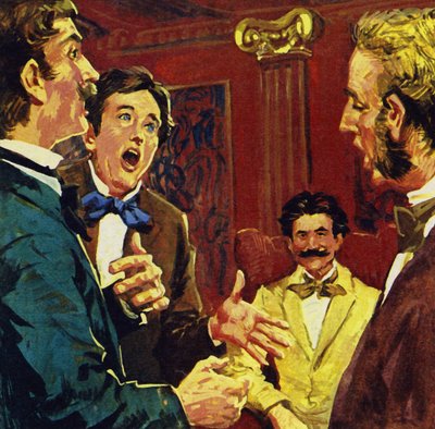 Strauss wurde überredet, eine Operette zu schreiben, als Freunde Lieder zu seinen Melodien sangen von English School