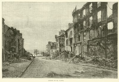 Straße in St. Cloud, November 1870 von English School