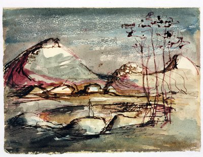Studie für eine Landschaft, 1957 von English School