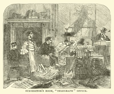 Redaktionsraum, Telegraphenbüro von English School