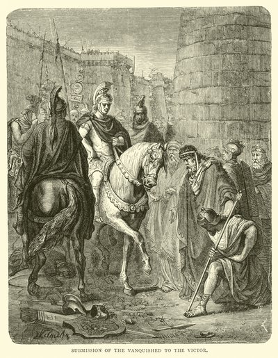 Unterwerfung des Besiegten vor dem Sieger von English School