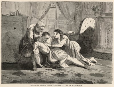 Selbstmord von Lucien Anatole Prévost-Paradol in Washington von English School