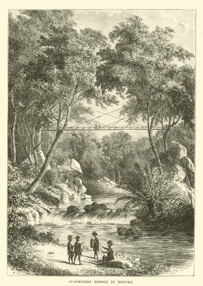 Hängebrücke in Borneo von English School
