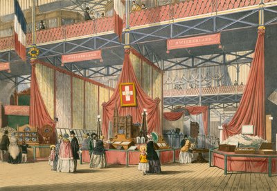 Schweizer Abschnitt der Großen Ausstellung von 1851 von English School