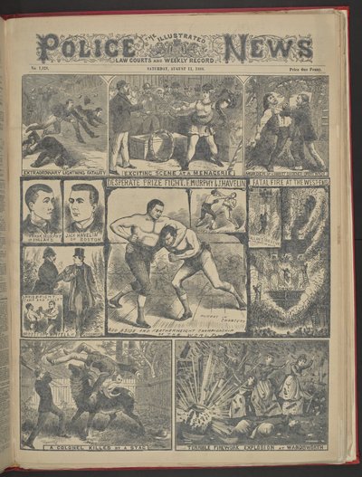 "Schreckliche Feuerwerksexplosion in Wandsworth", Illustrated Police News von English School
