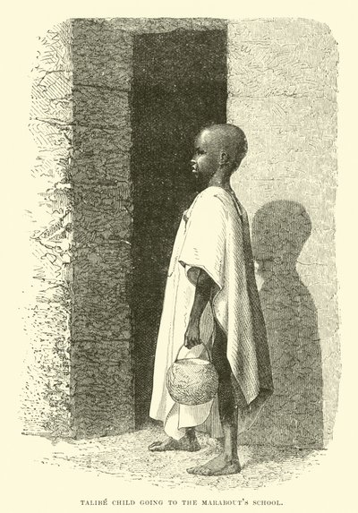 Talibe-Kind auf dem Weg zur Marabouts-Schule von English School