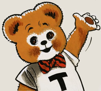 Teddybär winkend von English School
