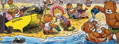Teddybären am Strand von English School