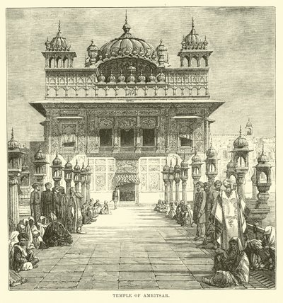 Tempel von Amritsar von English School