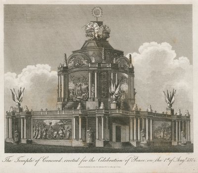 Tempel der Eintracht, errichtet für den Frieden von 1814 von English School