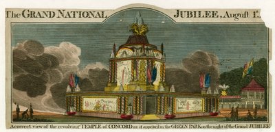 Tempel der Eintracht zur Feier des Friedens von 1814 von English School