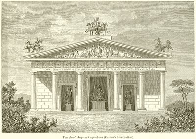 Tempel des Jupiter Capitolinus (Caninas Restaurierung) von English School