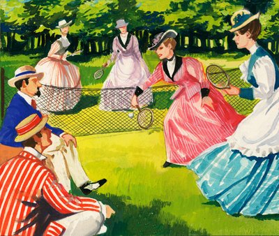 Tennis war immer bei Frauen beliebt von English School