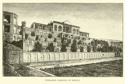 Terrassengärten von Shiraz von English School