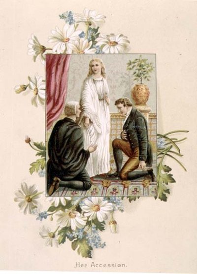 Der Thronantritt von Königin Victoria, 20. Juni 1837, Illustration aus 