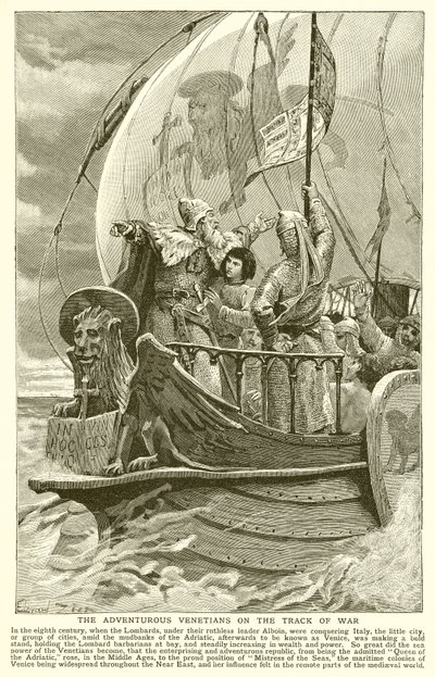 Die abenteuerlustigen Venezianer auf der Spur des Krieges von English School