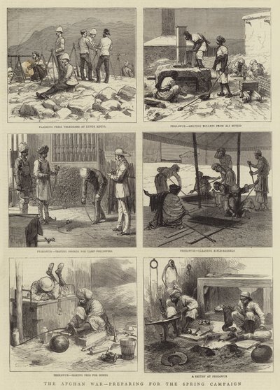 Der Afghanische Krieg, Vorbereitung auf die Frühjahrskampagne von English School