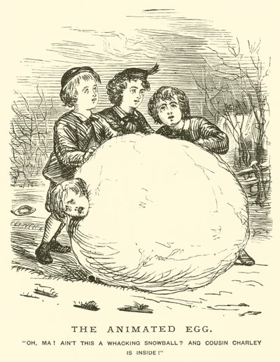 Das belebte Ei (Gravur) von English School