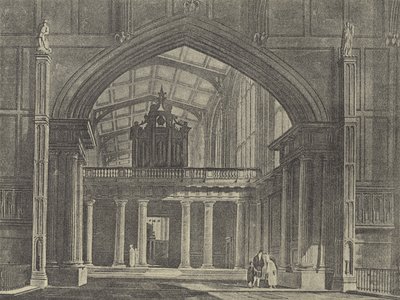 Die Vorhalle, 1816 (Gravur) von English School