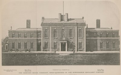 Das Waffenhaus, Finsbury, Hauptquartier der Ehrenwerten Artilleriegesellschaft von English School