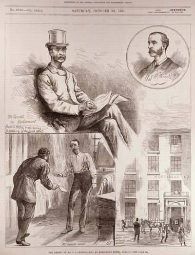 Die Verhaftung von Mr. C.S. Parnell, MP, im Morrison