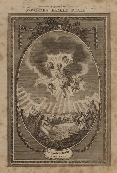 Die Himmelfahrt, Apostelgeschichte, Kapitel 1, Vers 9 von English School